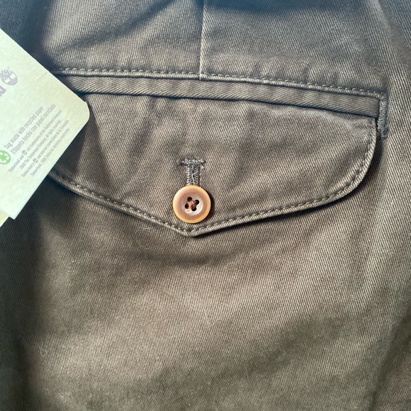 TIMBERLAND Men's Dark Brown Flat-front Khaki Pants Size 36x32 NWT - Picture 11 of 11